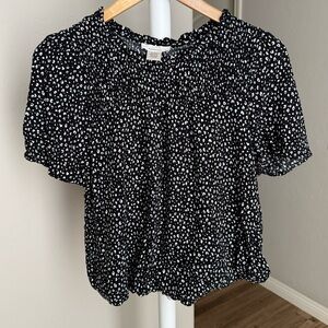 Urban Romantics Black And White Blouse Large